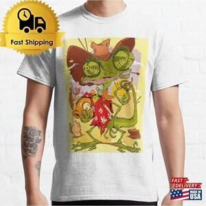 Rango Animated Chameleon Comedy Movie Graphic Retro Fan T-Shirt